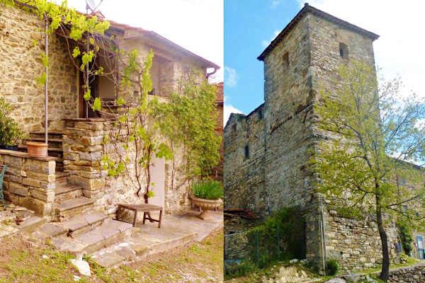 Ancienne tour avec petite maison – Arezzo, Toscane